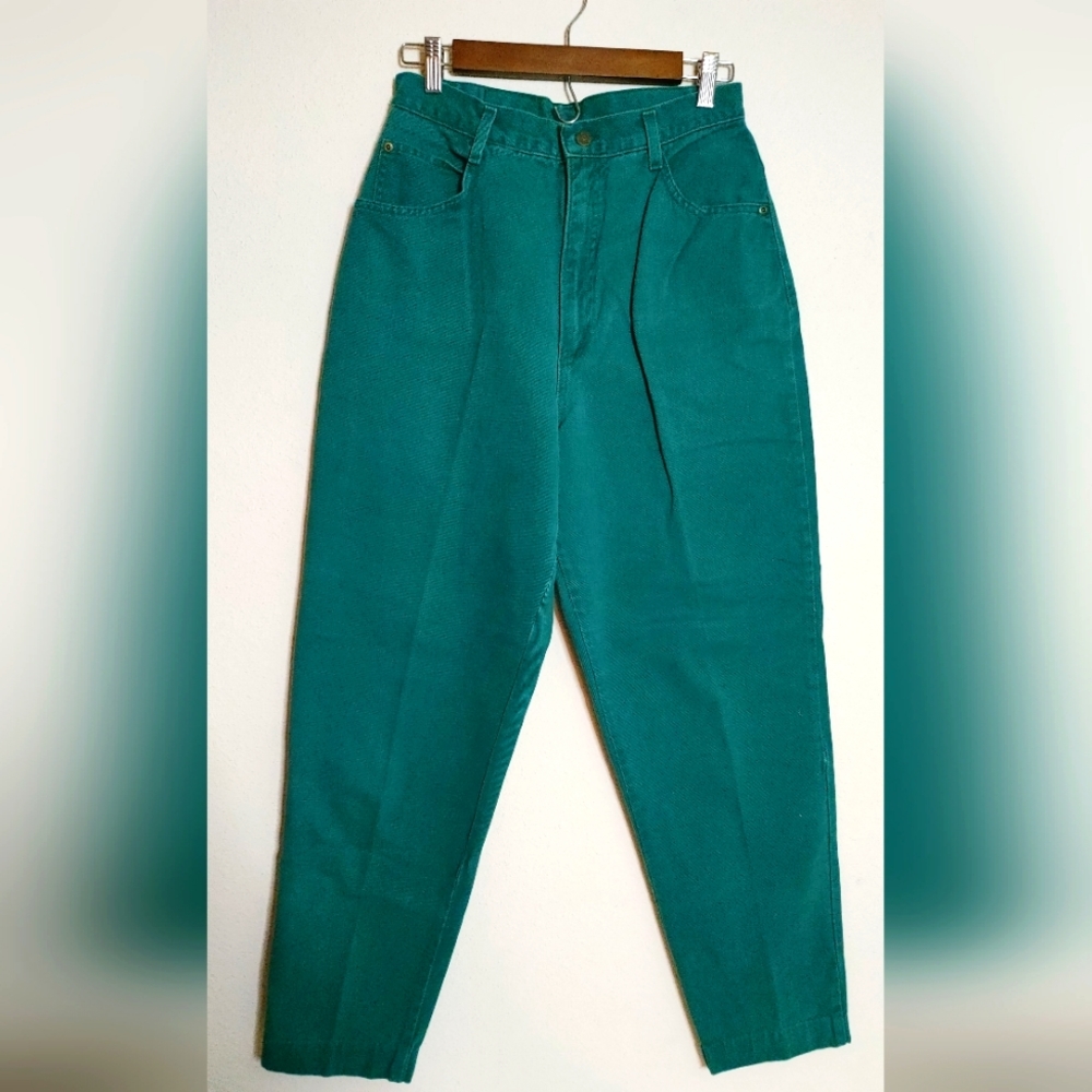 Vintage Hunt Club High Rise womens 12 T jeans mom jeans western rodeo green